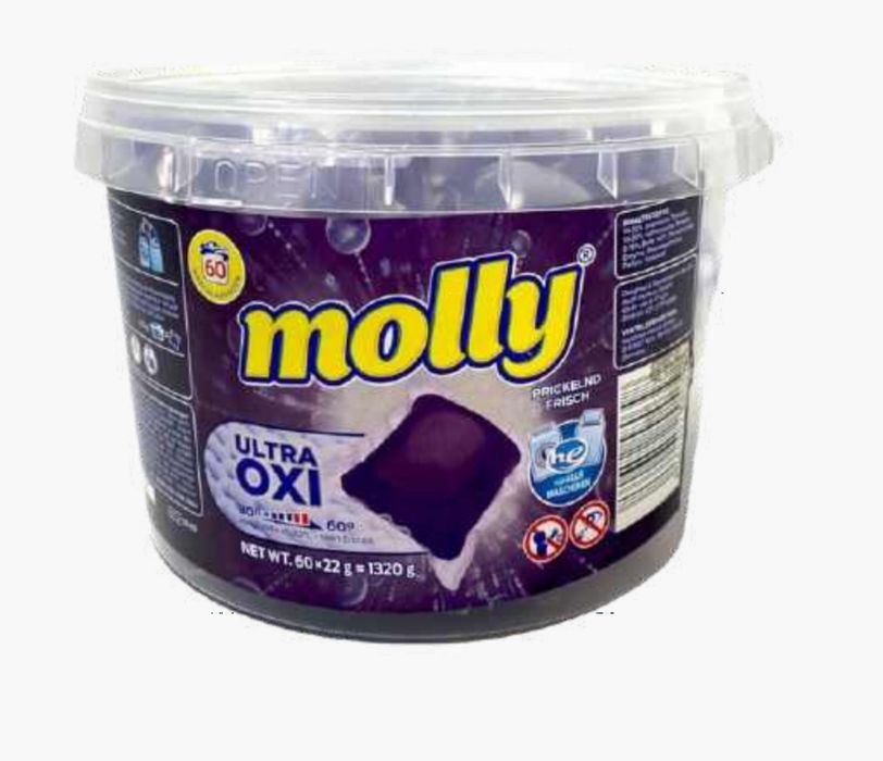 Капсули для прання моллі однокомпоненті фіолетові 60шт