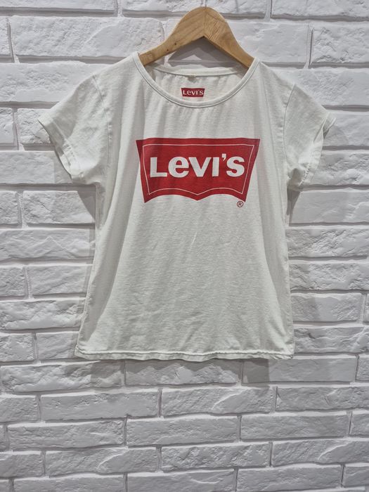 t-shirt biały Levis rozm L/XL damski