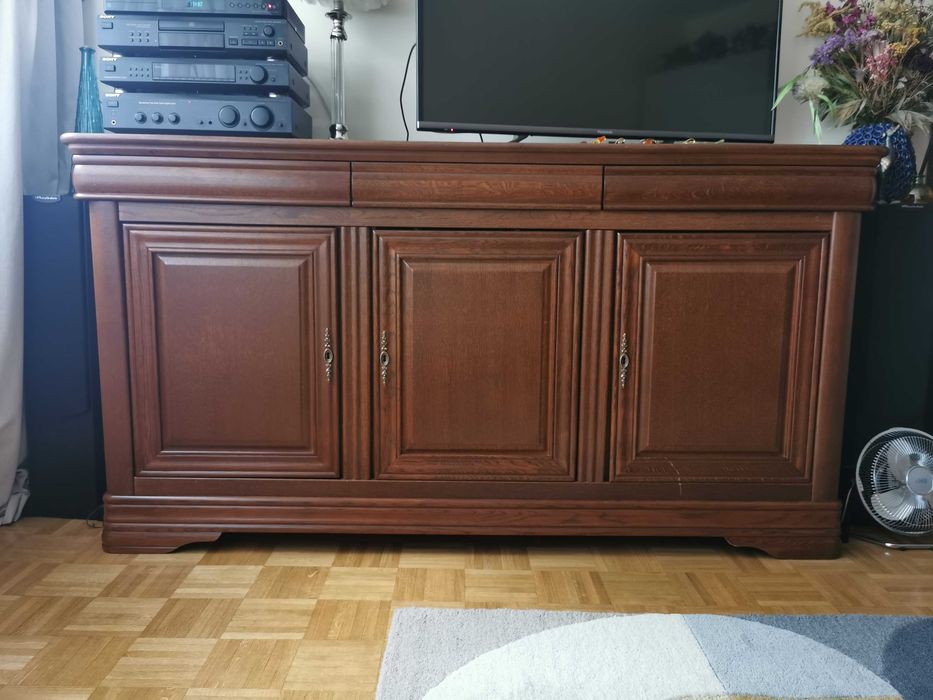 Komoda kredens dębowa dąb duża