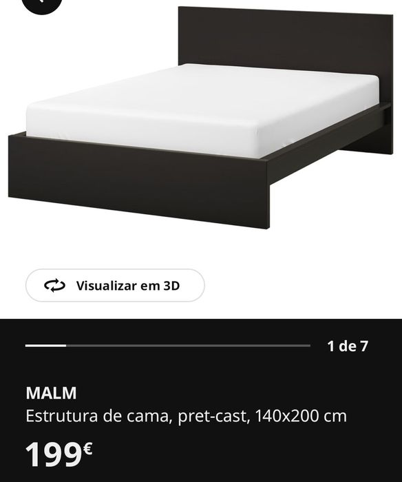 Cama 1.40cm por 2m