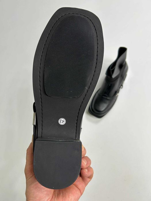 Черевики козаки чорні авангард черные казаки Indie sleaze Hedi Slimane