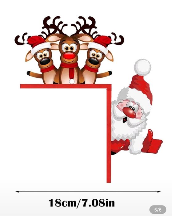 Dekoracja świąteczna na framugę drzwi, ramkę.