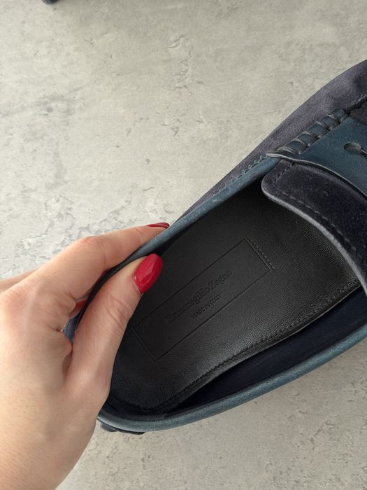 Замшевые мокасины ErmenegildoZegna