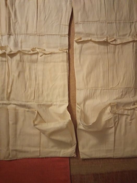 Sapateiras.Suportes para sapatos em pano cru 81x48cm