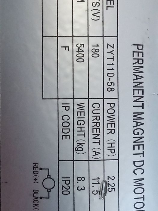 Электродвигатель беговой дорожки генератор dc 180 в