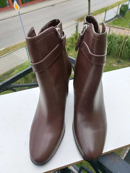 Ralph Lauren skórzane botki 37