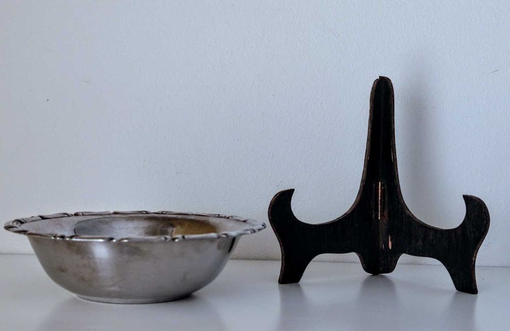 Taça aço inoxidável utilitária exposição