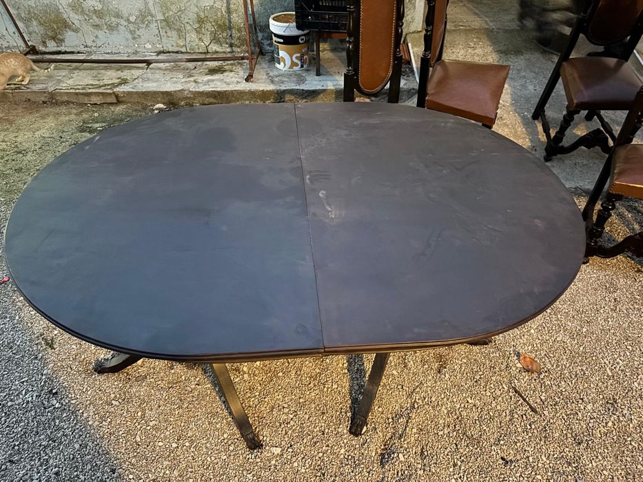 Conjunto 6 cadeiras e mesa extensível