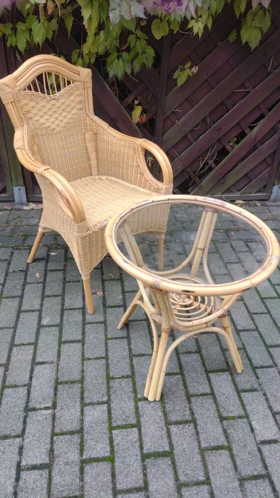 Leżak ratanowy duży