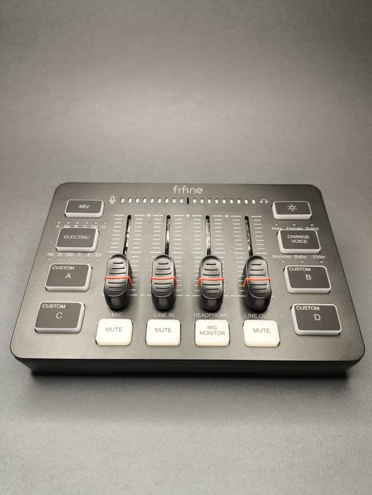 ‼️Fifine SC3 - Мікшер XLR, аудіоінтерфейс для стримів +гарантія 6 міс.