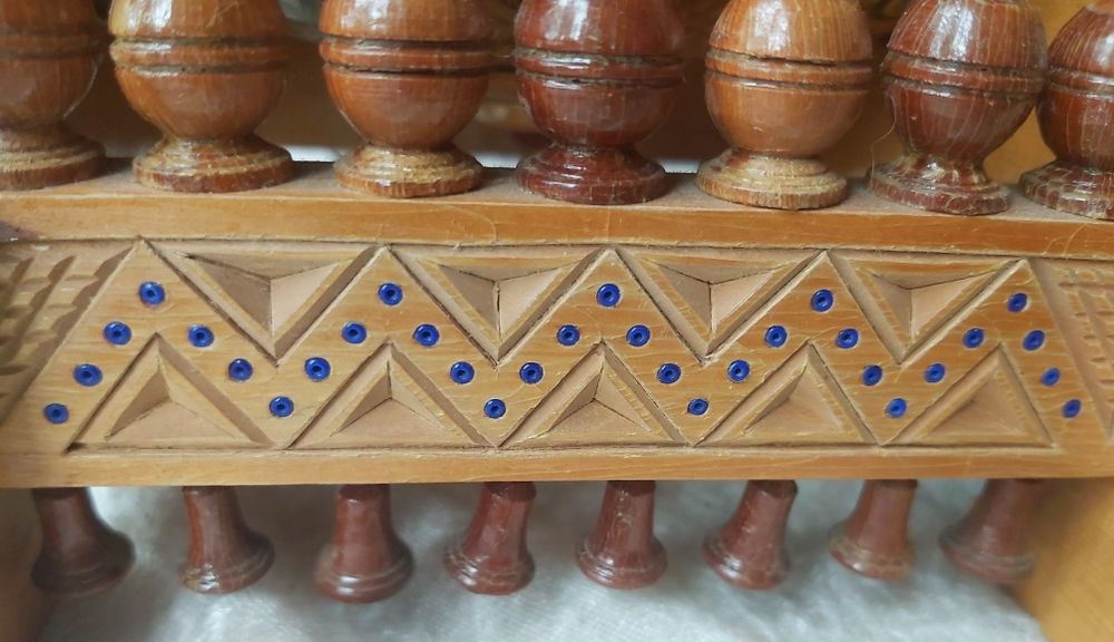 Бочка дерево різблення інкрустація  Карпати чашка таця Косів