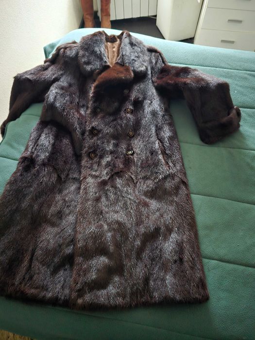 Sobretudo de vison para homem