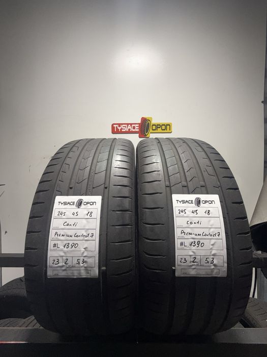 Opony letnie 245/45R18 Continental PremiumContact 7 #L1390 komplet