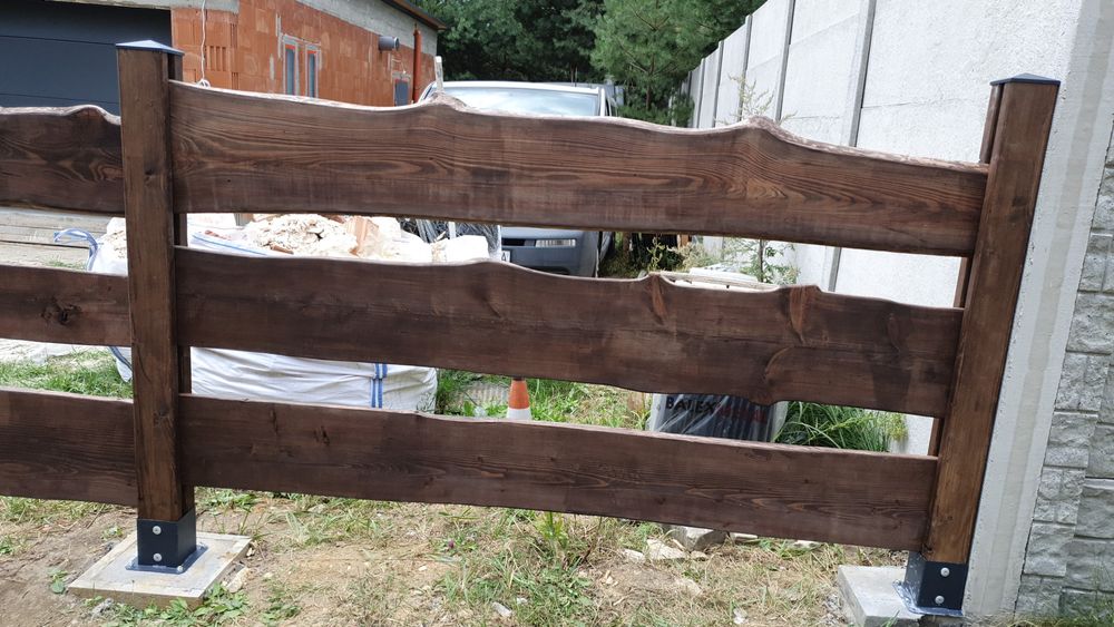 Ogrodzenie drewniane ranczerskie ranczo rancho :)