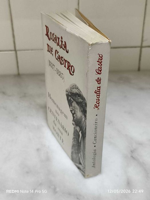 Livro "Antologia Poética - Cancioneiro Rosaliano" de Rosalía de Castro- (COMO NOVO)