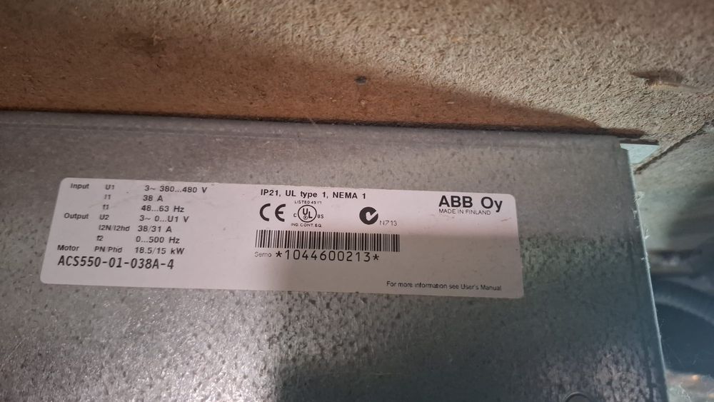 Falowniki ABB serii ACS 550