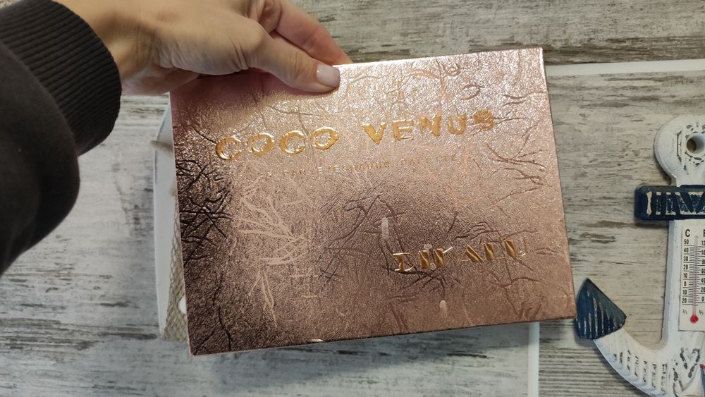 Paleta cieni do powiek, bardzo dobra pigmentacja. Coco Venus.