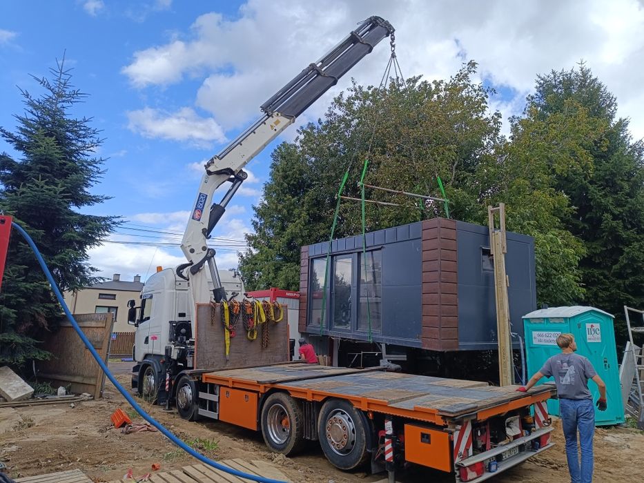 Transport hds 10 ton,kontenery 20, 40 ,przyczepa ,  pawilony , maszyny