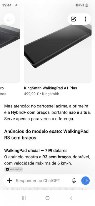Passadeira Dobrável 499€. Oportunidade