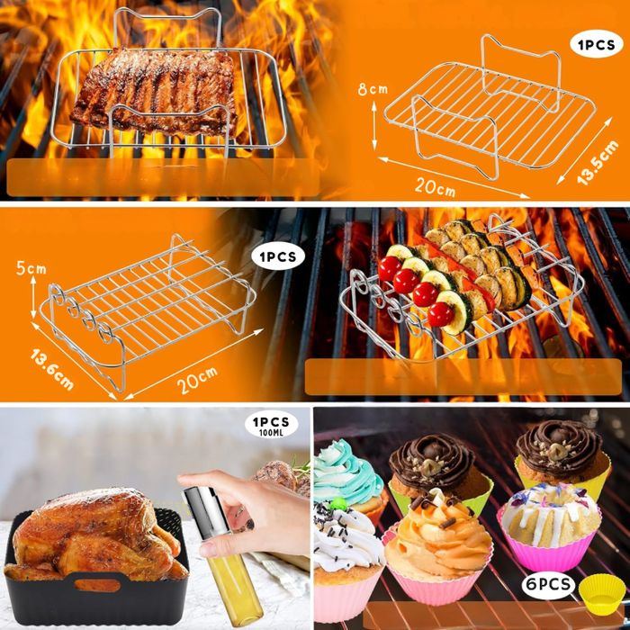 akcesoria do frytkownicy airfryer ninja AF300 AF400 AF500 papier 16szt