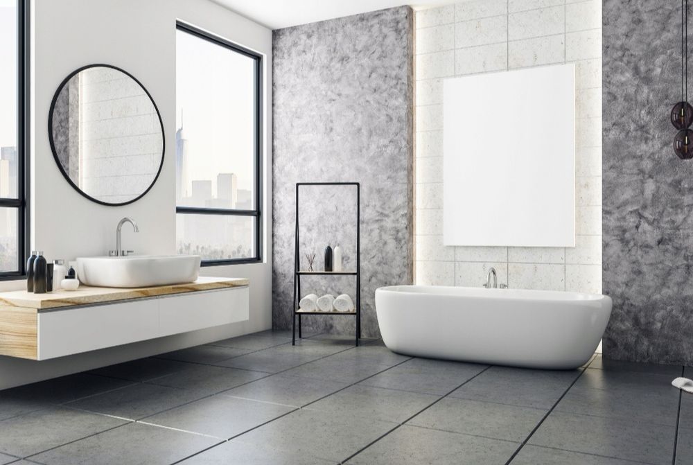 Nowe lustro LOFT 40 cm – czarna rama, eleganckie wykończenie