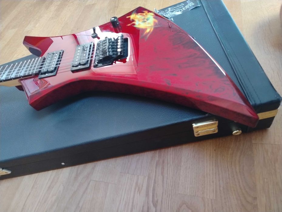 Jackson Kelly KE3 Pro series Japan 2008 Red Crimson Swirl