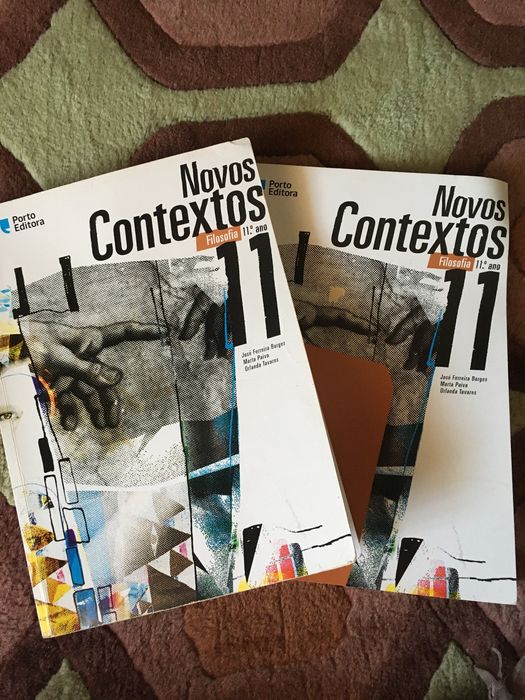Philosophy Textbook, 11th Grade, 'Novos Contextos' Series, Porto Editora, Like New