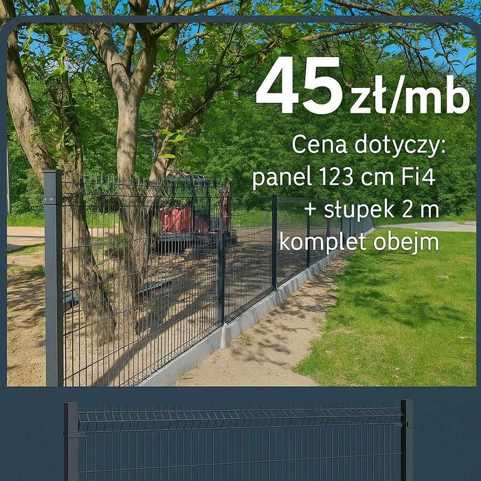 Ogrodzenia panelowe z montażem, panele, siatka, słupki - cała Polska