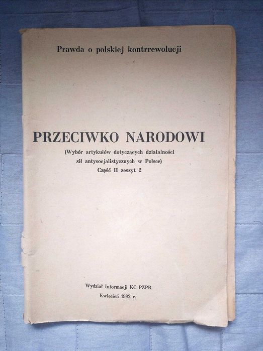 Broszura propagandowa stan wojenny PRL