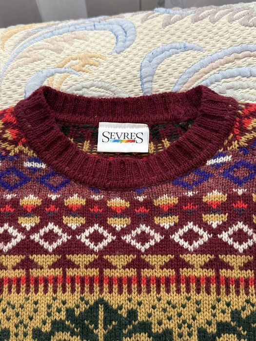 Осінній затишний светр 100% вовна