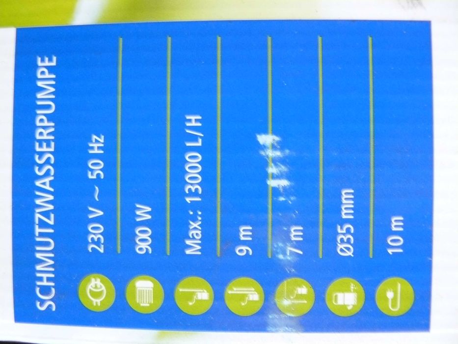 Pompa zanurzeniowa do wody Garden Dream 900 watów