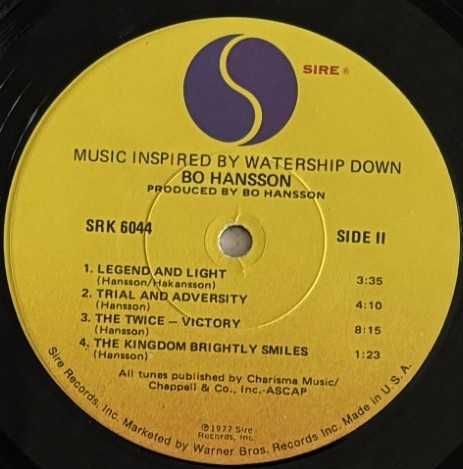 Bo Hansson – Music Inspired By Watership Down