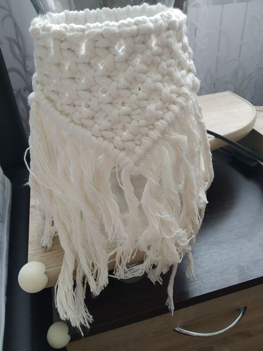 Wazony szklane makrama