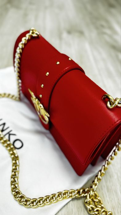 Жіноча червона сумка Pinko  оригінал