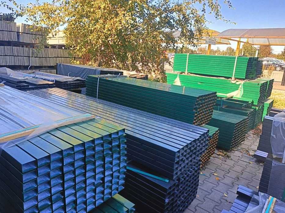 Słupek z 2 gatunku tani od producenta. Bramy furtki i panele transport