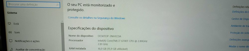 HP MP9 G2 i7-6700T 16GB