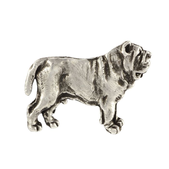 Mastif neapolitański pin posrebrzony Art-Dog