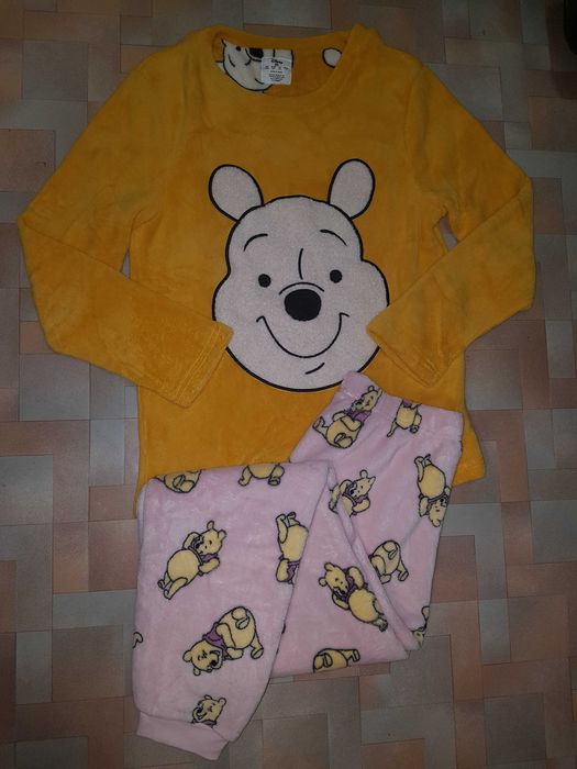 Мега теплый пушистый комплект Disney Винни Пух XS р-р, пижама плюш