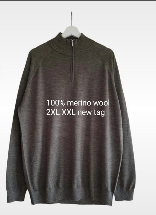 Nowy sweter termoaktywny wełna merino Cubus dressman XXL 2XL prezent