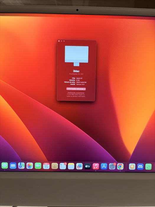Apple iMac M1 8GB 24 polegadas