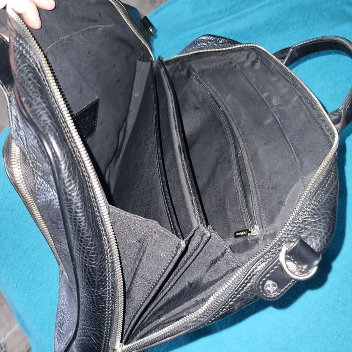 Сумка из натуральной кожи документов и ноутбука