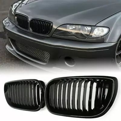 Grill Nerki Atrapa BMW E46 polift czarny połysk