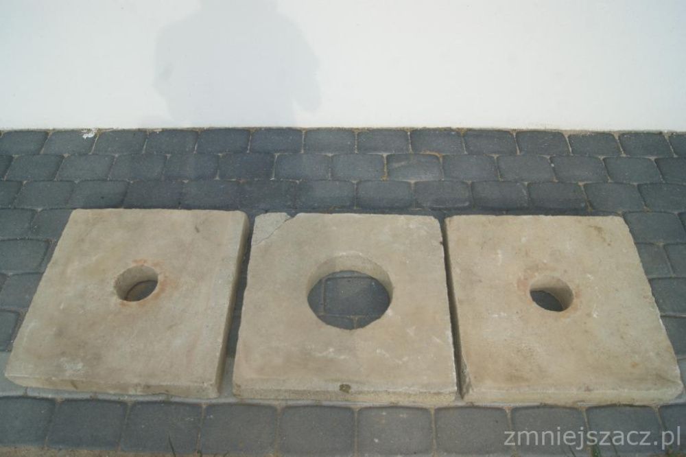 płyta betonowa zasuwy wodociągowej