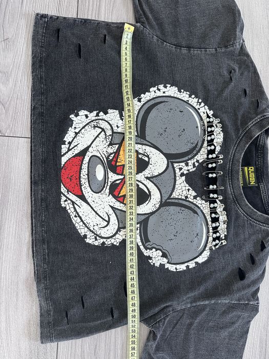 Micky Mouse myszka miki tshirt top krótki szary dziury Uniwers nowa