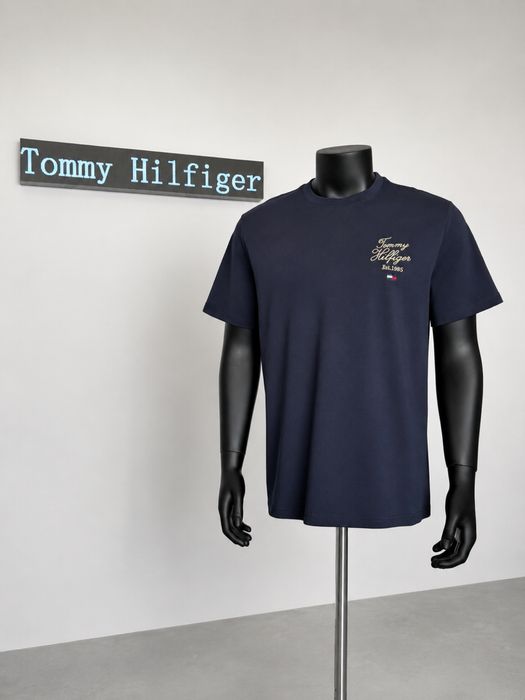 Tommy Hilfiger чоловіча футболка | Вишивка | Преміальна якість | M L XL XXL