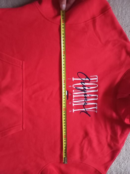 Tommy jeans czerwona s bluza