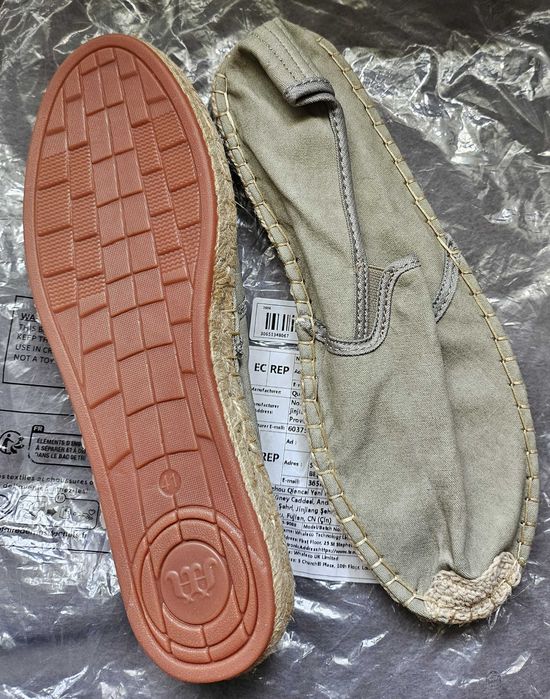 Espadryle męskie z grubą podeszwą