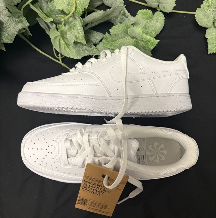 Nike court low biale