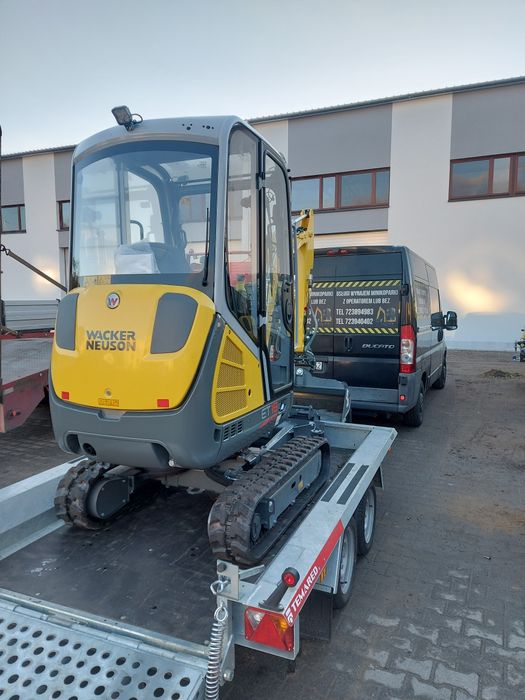 PROMOCJA!!! Wynajem minikoparki  operatorem lub bez