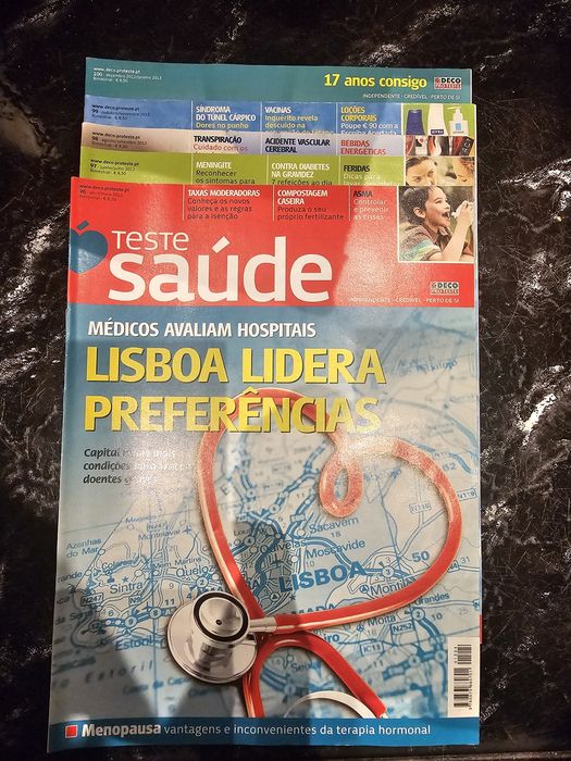 Revistas teste saude 2006 a 2014 da Deco proteste
